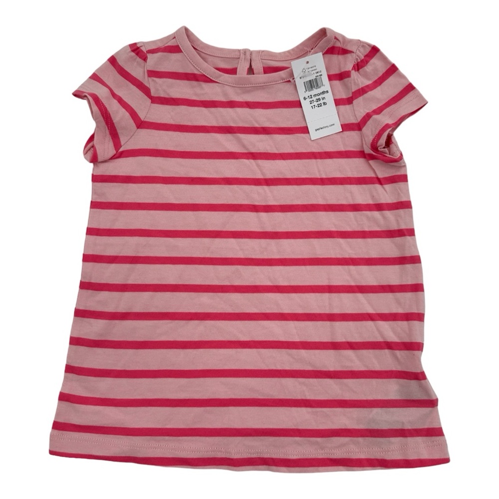 6/12 Month NWT Baby Gap Pink Striped Dress